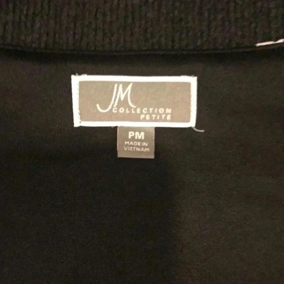 JM Collection Black & White paisley design w/embellished Neckline-PS & PM - Picture 8 of 10